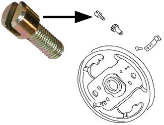 Afstelbout remschoen T1 / T2 bus 2116092091