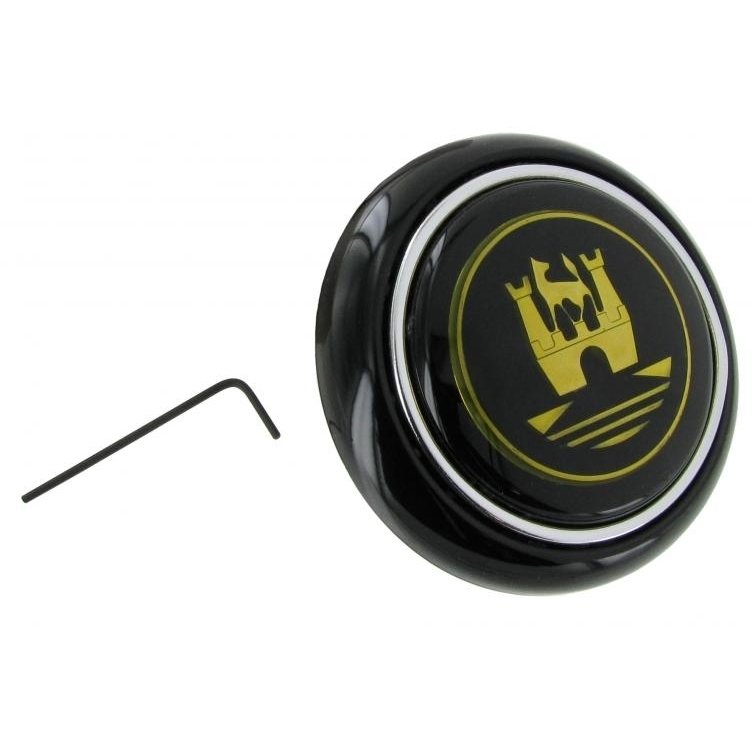 Claxondop zwart / gouden embleem 113951501B