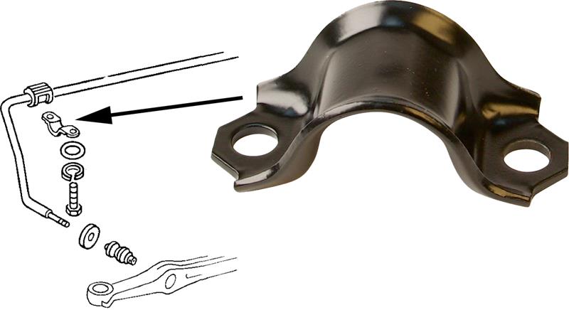 Montageklem Stabilisatorstang Kever 1302 / 1303 133411333