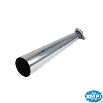 Eindpijp, Stinger, met swiwel flens, chroom