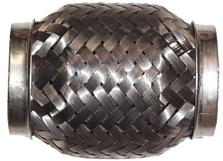 Flexibel uitlaatdeel, 45x100  mm,  RVS