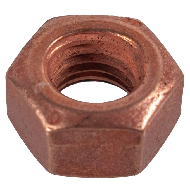 M8 Moer: (M8x1.25) koper zelfborgend voor o.a. uitlaatspruitstuk (Per stuk)