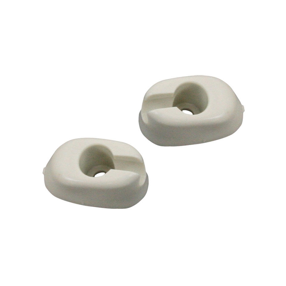 Zonneklep clips wit (Set). Kever 8/1964 T/M 7/1967. Karmann Ghia 8/1964 T/M 7/1967. Bus 8/1967 T/M 7/1979 111857561