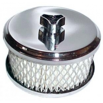 Luchtfilter Mini chroom Ø100mm hoog 60mm per stuk 