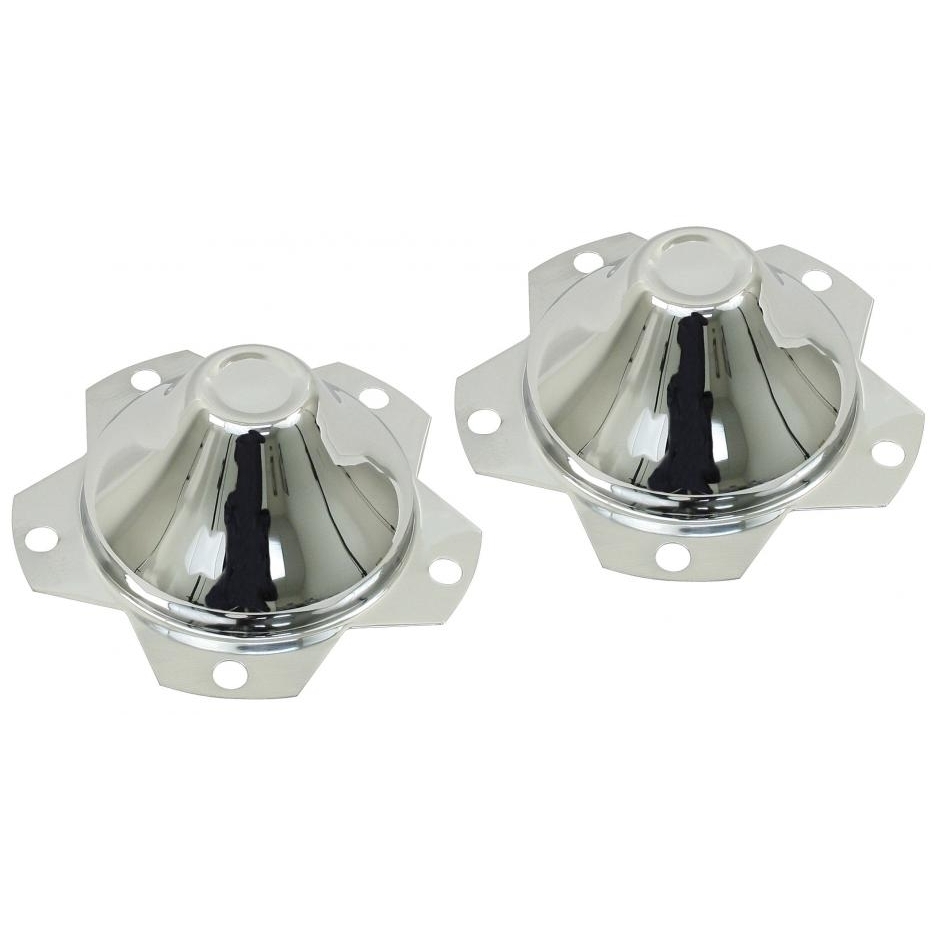 Naafdop staal verchroomd (per paar)