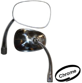 Buitenspiegel Kever 08/50-07/67 chroom, rechts 113857514A