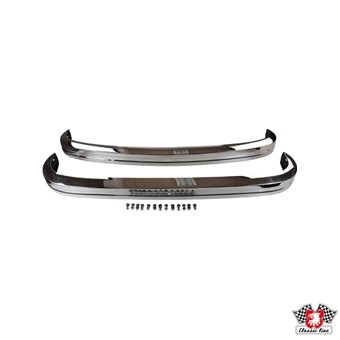 Bumper set, RVS, voor en achter Type 3 (8/69-7/73)
