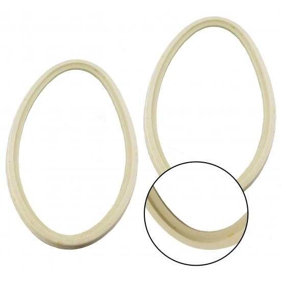 Achterlicht chroomring afdichting (Set). Kever EURO 1961 T/M 7/1967 (1200 T/M 7/1972).  USA 8/1961 T/M 7/1967 111945235A