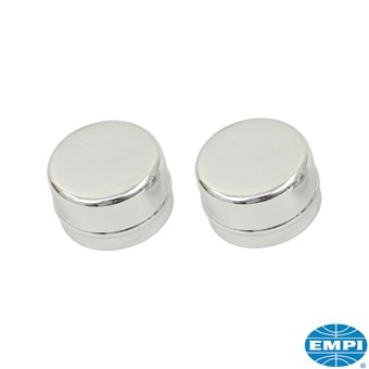 Naafdop set voor EMPI spindle-mount velgen, chroom, zonder logo, 2 stuks