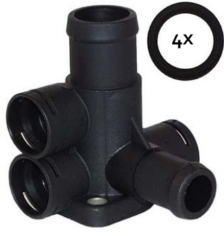 Flens koelvloeistof met afdichtring 037121132B