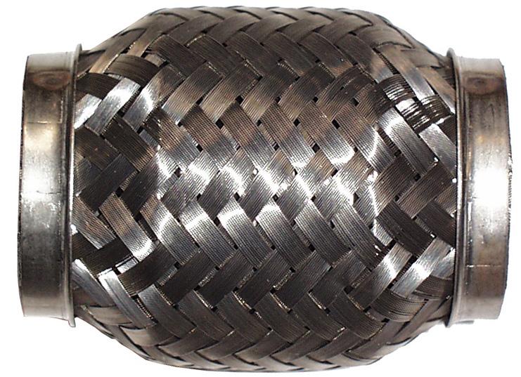 Flexibel uitlaatdeel, 45.5x95 mm, RVS