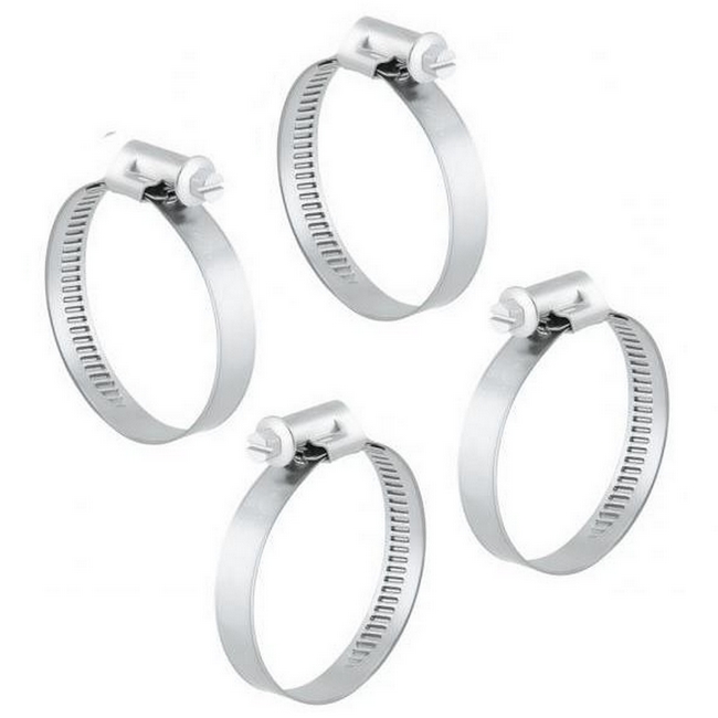 Slangklem universeel 4 stuks. 12-22mm en 9 mm breed