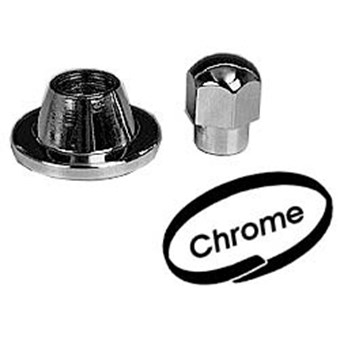 Chromen moer en afdekking voor poelie Dynamo (zowel 6 als 12V)