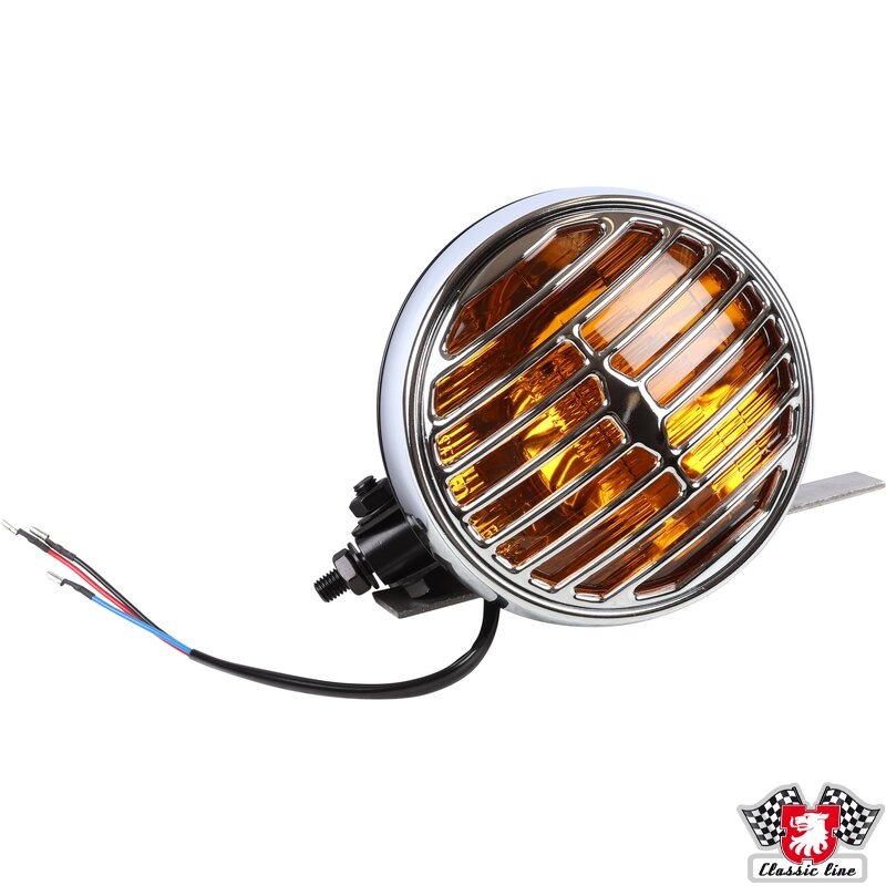 Mistlicht voorzijde geel glas (per stuk) 12v 152mm diameter en 76mm diepte