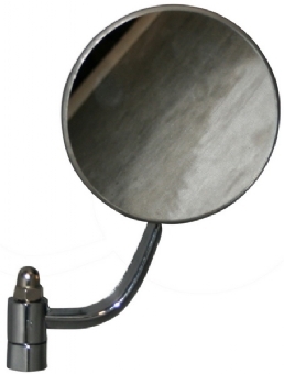BUITENSPIEGEL ROND / USA KEVER, RECHTS, VERCHROOMD 111857514A