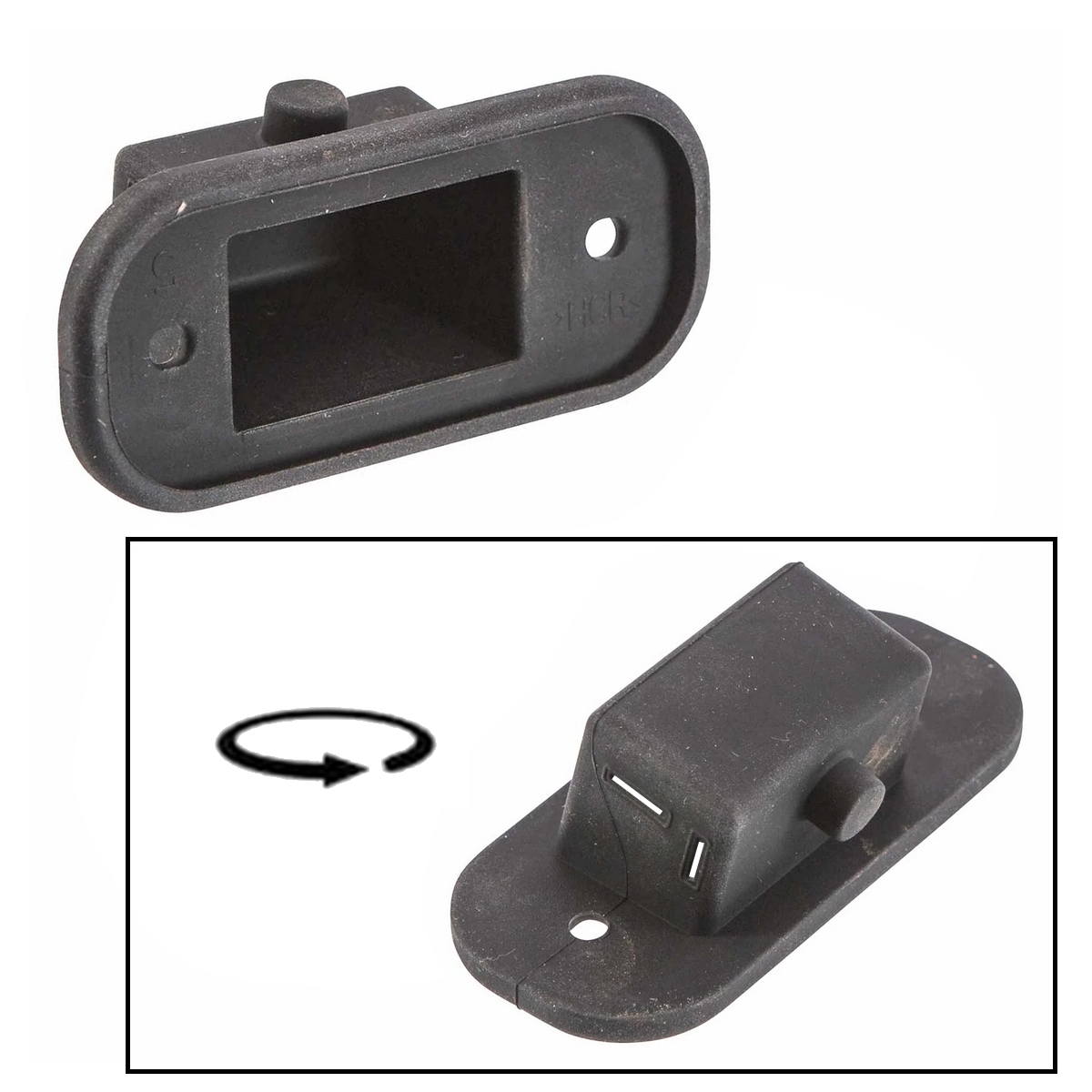 Rubber voor kentekenverlichting T3 bus 251941191