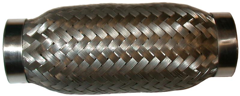 Flexibel uitlaatdeel, 38x150 mm, RVS