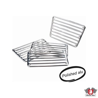 Grille set voor achterklep 1302/1303, aluminium, , 4 pcs. 