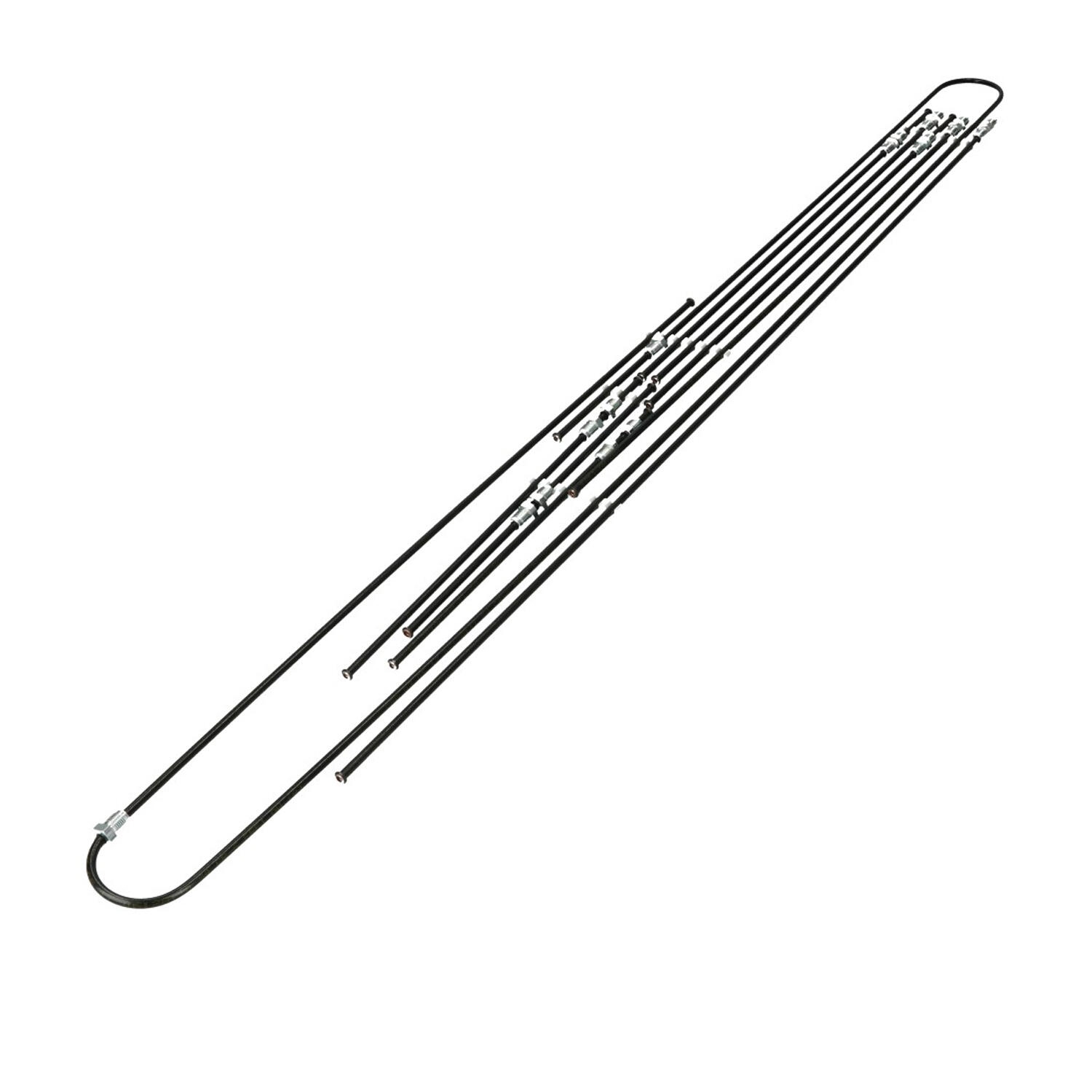 Remleiding set (9 delig) voor schijfremmen. Kever 1303 8/1974 en later alle modellen 113698005E