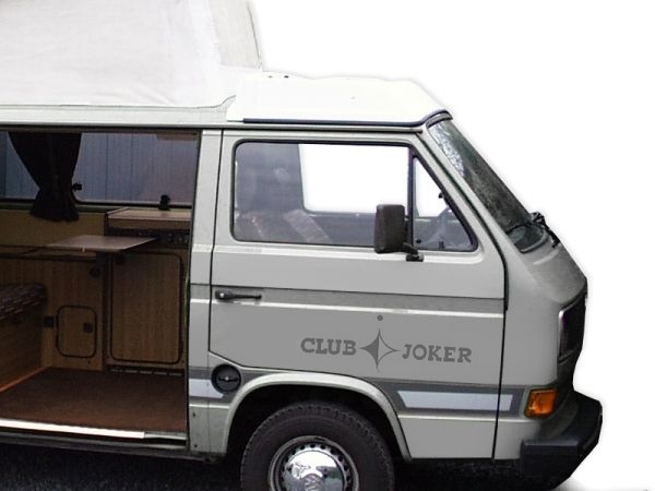 Club Joker Stickerset deuren T25 / T3 Zilver