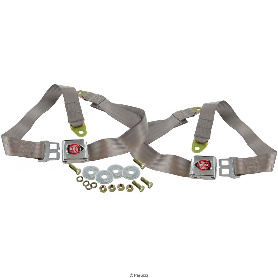 Heupgordel grijs met Wolfsburg embleem (Set)