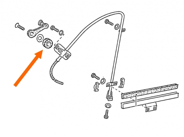 Pakking/ demping voor raamslinger 411837447