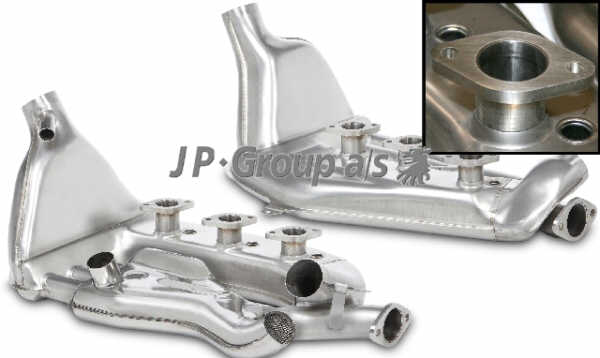 Warmtewisselaar set, RVS, links/ rechts, SSI 