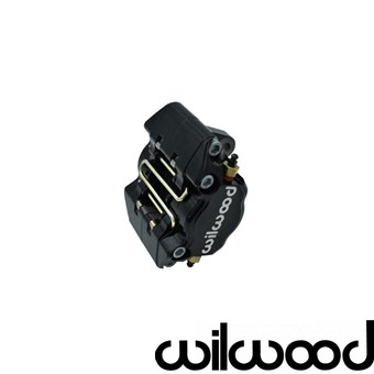 Remklauwen set (2 stuks) vooras  zwart, Wilwood. inclusief remblokken en montagemateriaal 