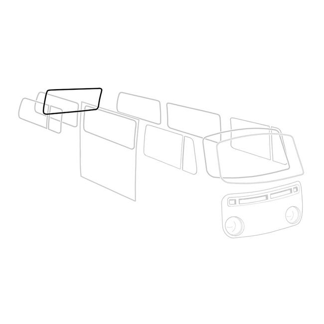 Achterruitrubber Cal-look. Bus 8/1963 T/M 7/1979 (behalve pick up) 211845521D