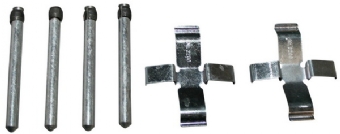 Set bevestigingsdelen remblokken Kever, voorzijde, ATE brake system 113609082