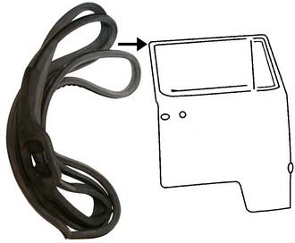 Deurrubber T2 bus rechts (B-kwaliteit) 211831722D (B-keus)