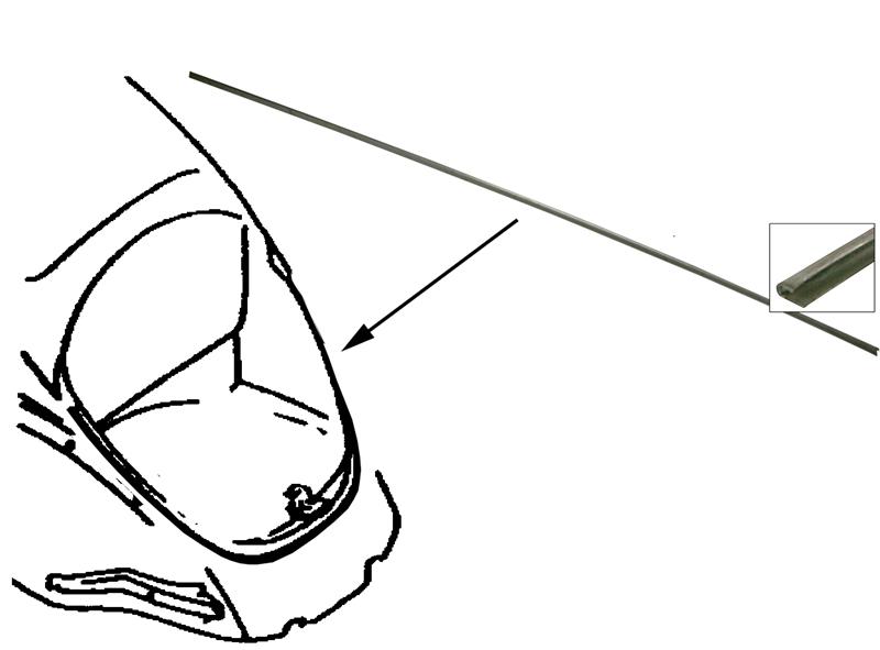 Klemranden koffer- en motorklep per 110 CM 111813311