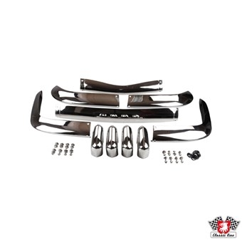 Bumper set Karmann Ghia 69-71, RVS, voor en achter,143798106