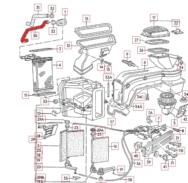 Radiateurslang (aanvoer) 357819371E (o.a. G60)
