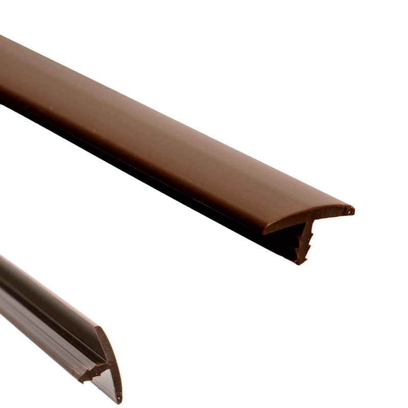 Kantafwerking bruin T1-T2-T3 Westfalia (T-profiel) 50cm / 16mm