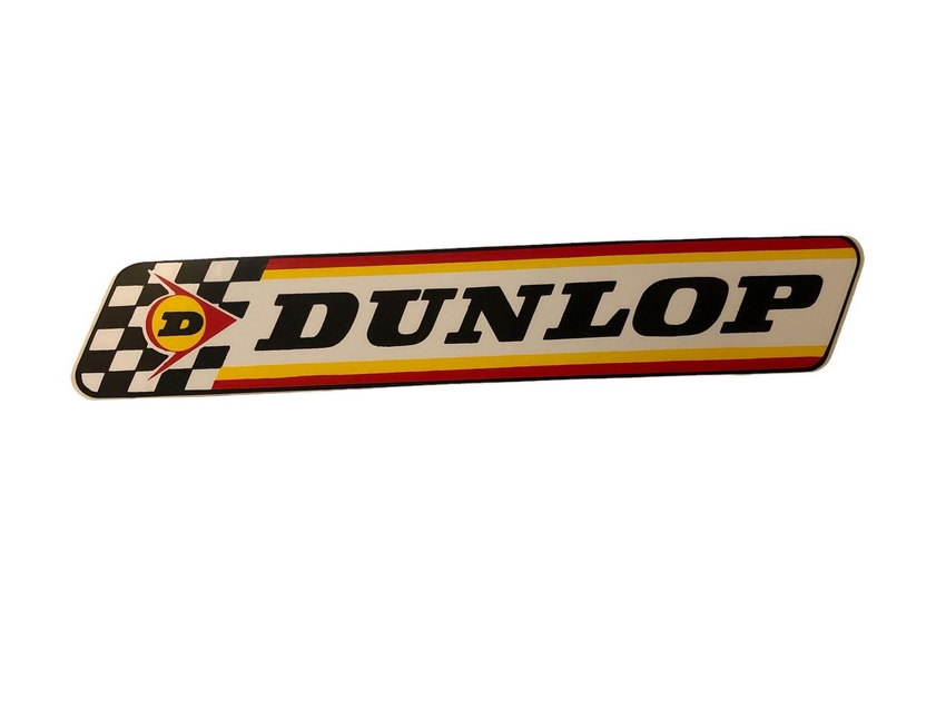 Sticker "Dunlop" 20x3.5cm (buitenzijde) 