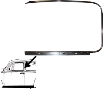 Deurruit rubber met sierlijst Kever, links, German OE quality 113853321A