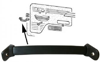 Deur handvat T2b, zwart 2118671611