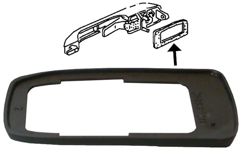 Onderlegrubber voor deurhendel T25 / T3 bus 251837211