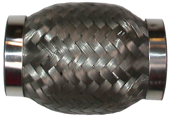 Flexibel uitlaatdeel, 45.5x101 mm, RVS