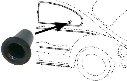 Deurpaneel of sierstrip dopjes (per stuk) 113857219A