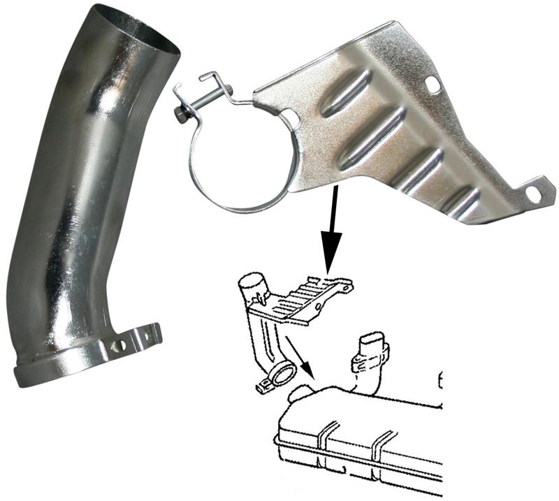 Standaard uitlaten en luchtgekoeld 