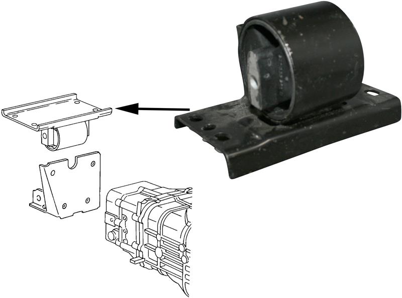 Versnellingsbaksteun T25 / T3 251399201K