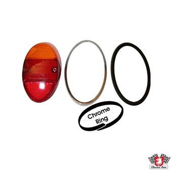 Achterlicht lens met chrome ring 111945241K