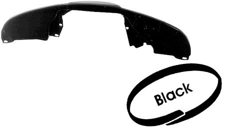 Achterpaneel motor zwart