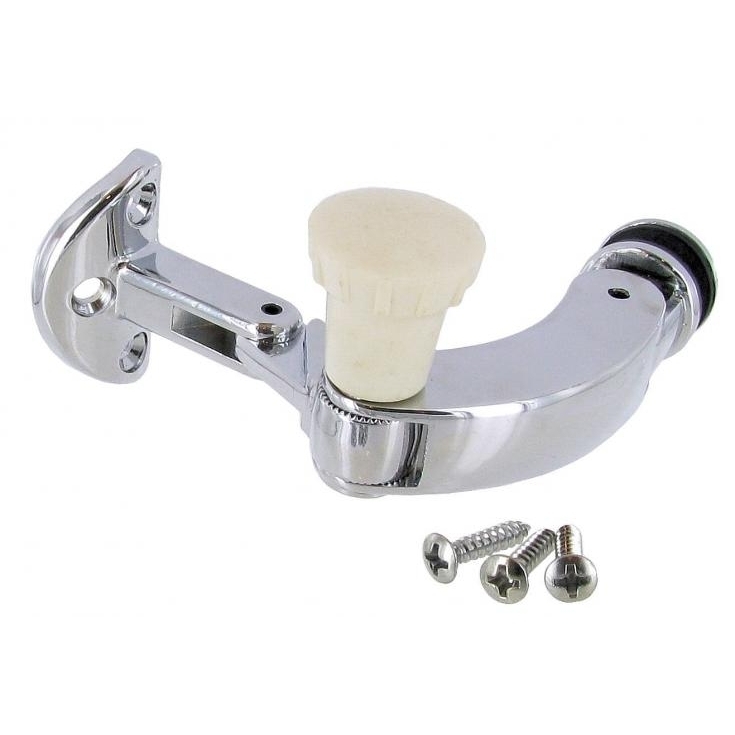 Pop-out slot met ivoor knop links. Karmann Ghia 8/1971 en later 143847081B