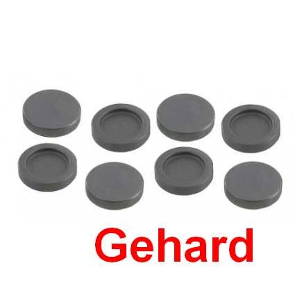 Klepsteel hoedjes gehard 8 stuks. 
