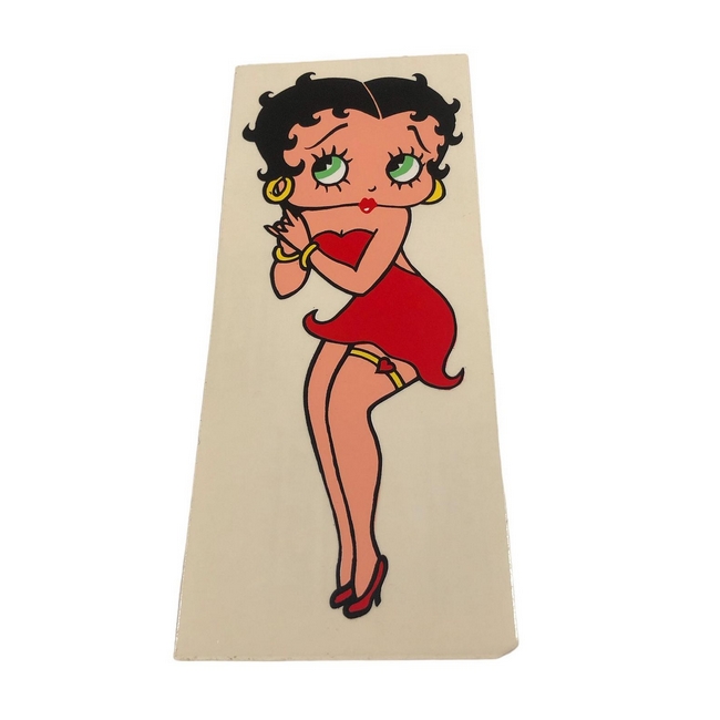Sticker "BETTY" 9x22 cm (buitenzijde / transparant)