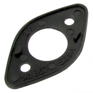 Onderlegrubber spiegelvoet (per stuk). Karmann Ghia 8/1965 en later 141857539A
