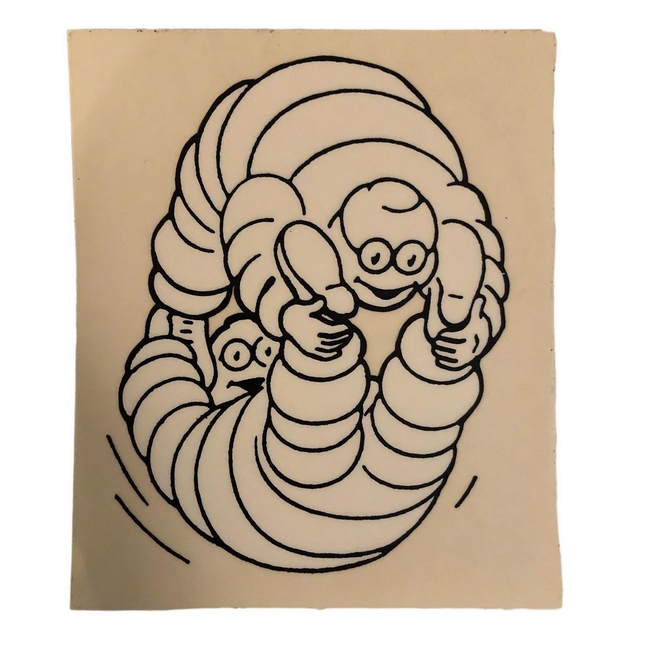 Sticker "Michelin" 11x12cm (transprant) 